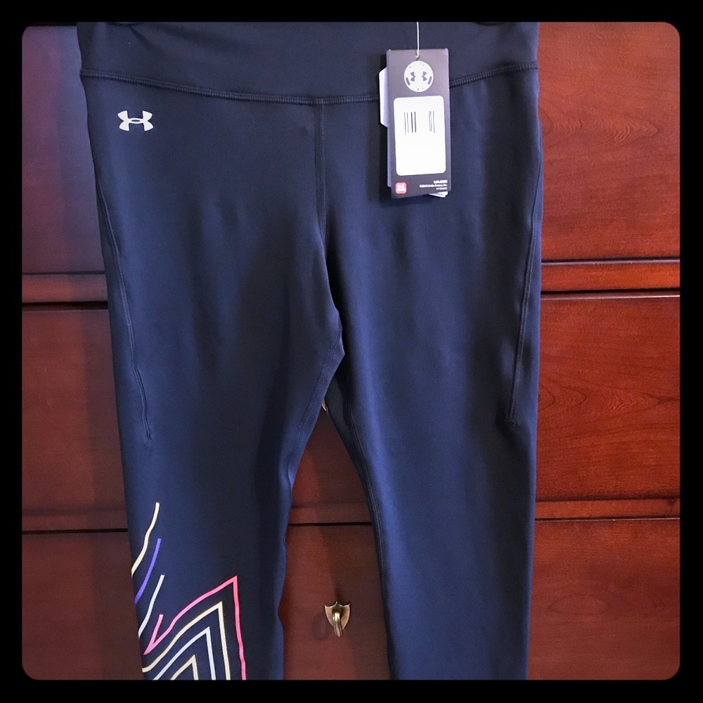 Under Armour compression workout crop pants